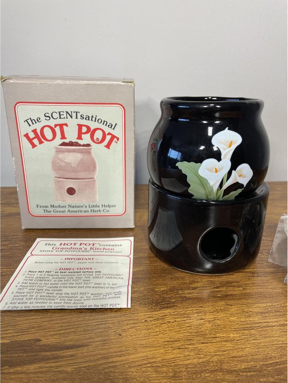 1980s SCENTsational HOT POT Potpourri Warmer Cottage Grannycore